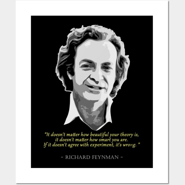 Richard Feynman Quote Wall Art by Nerd_art